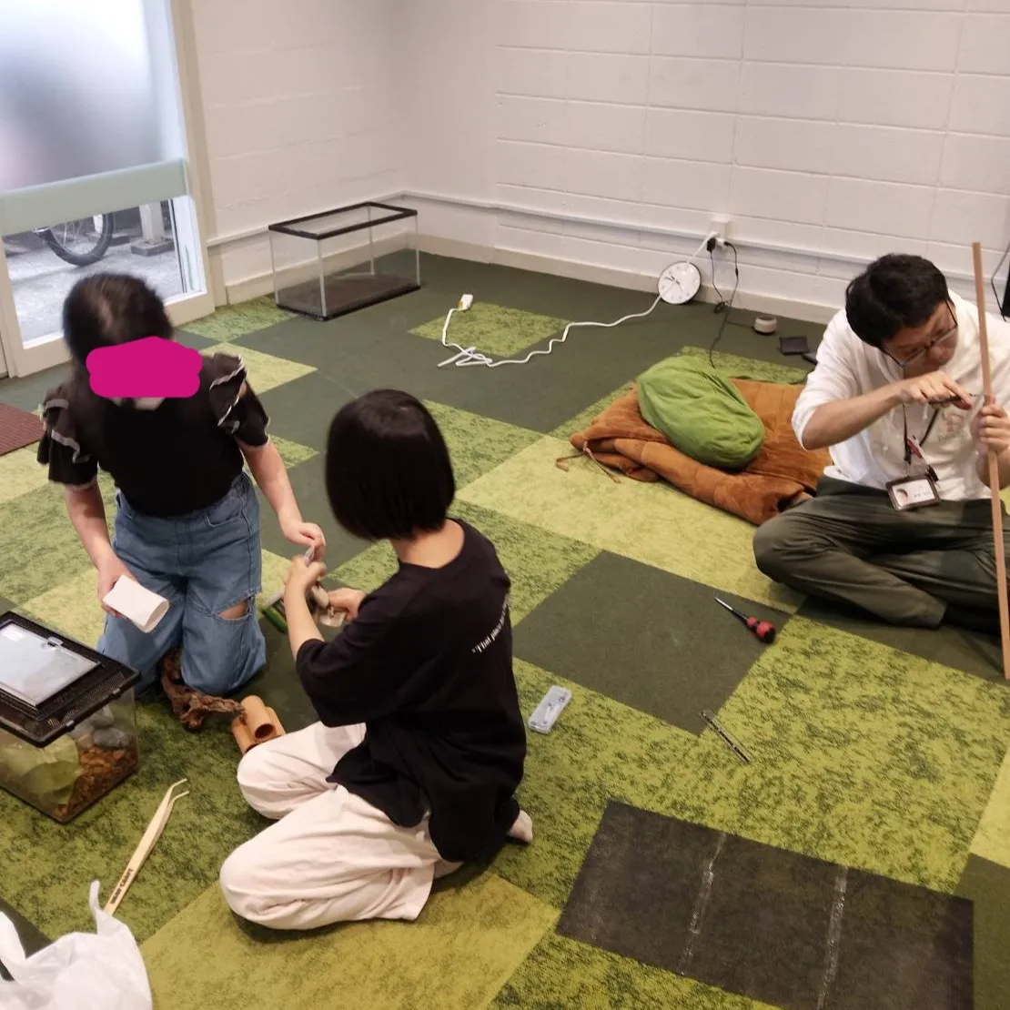 Labヘビ一家　お引越し🏰